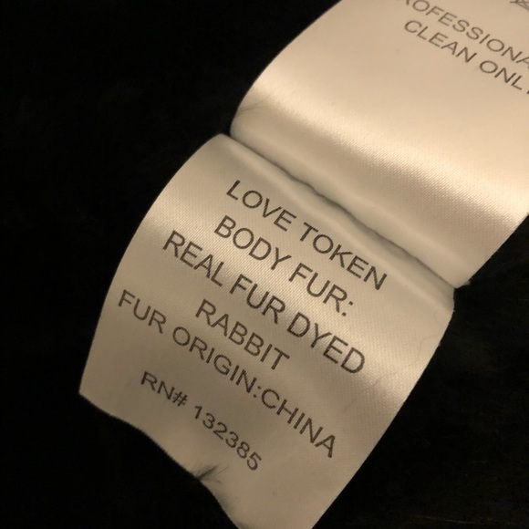 Love token carter genuine rabbit fur vest - Picture 4 of 4